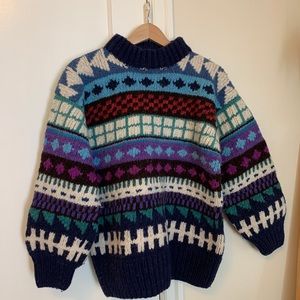 Retro 80s Wool Sweater
